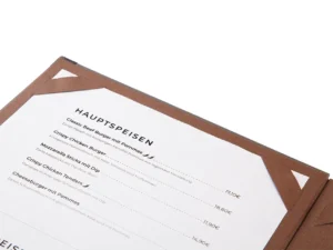 Speisekarten mit Schleifen zum einlegen von Tagesmenü bei Gastrotopcard kaufen