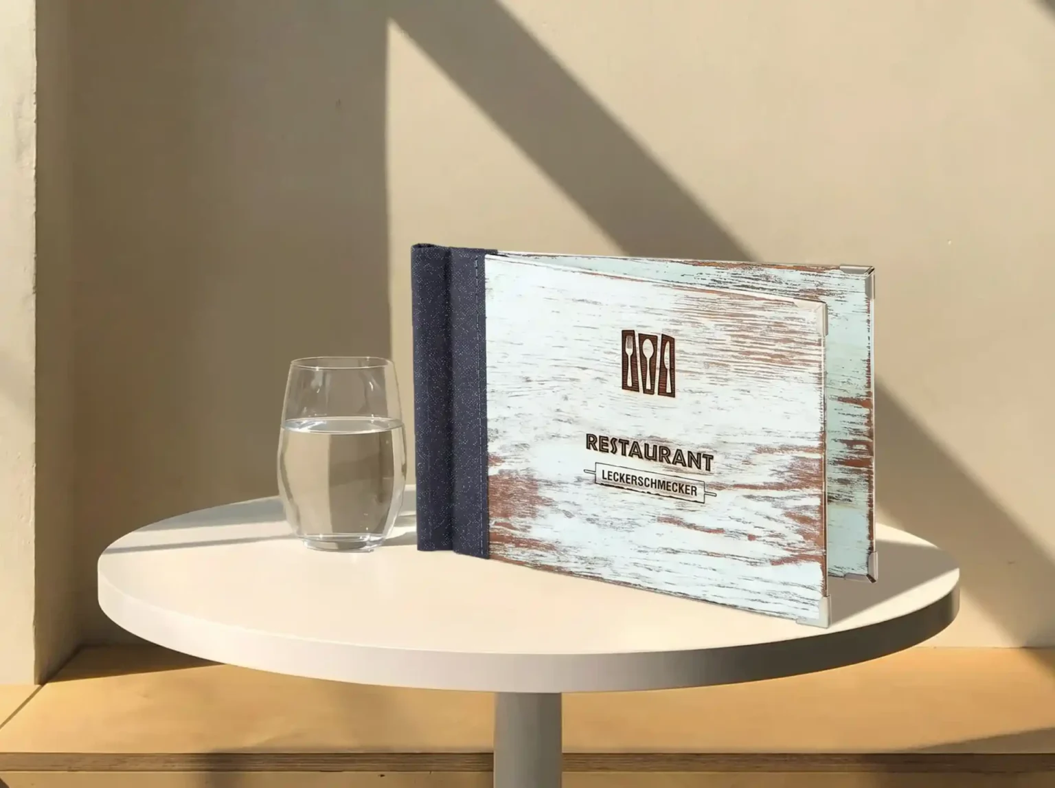 Speisekarte Quickfix quer in Holz kaufen bei Gastrotopcard