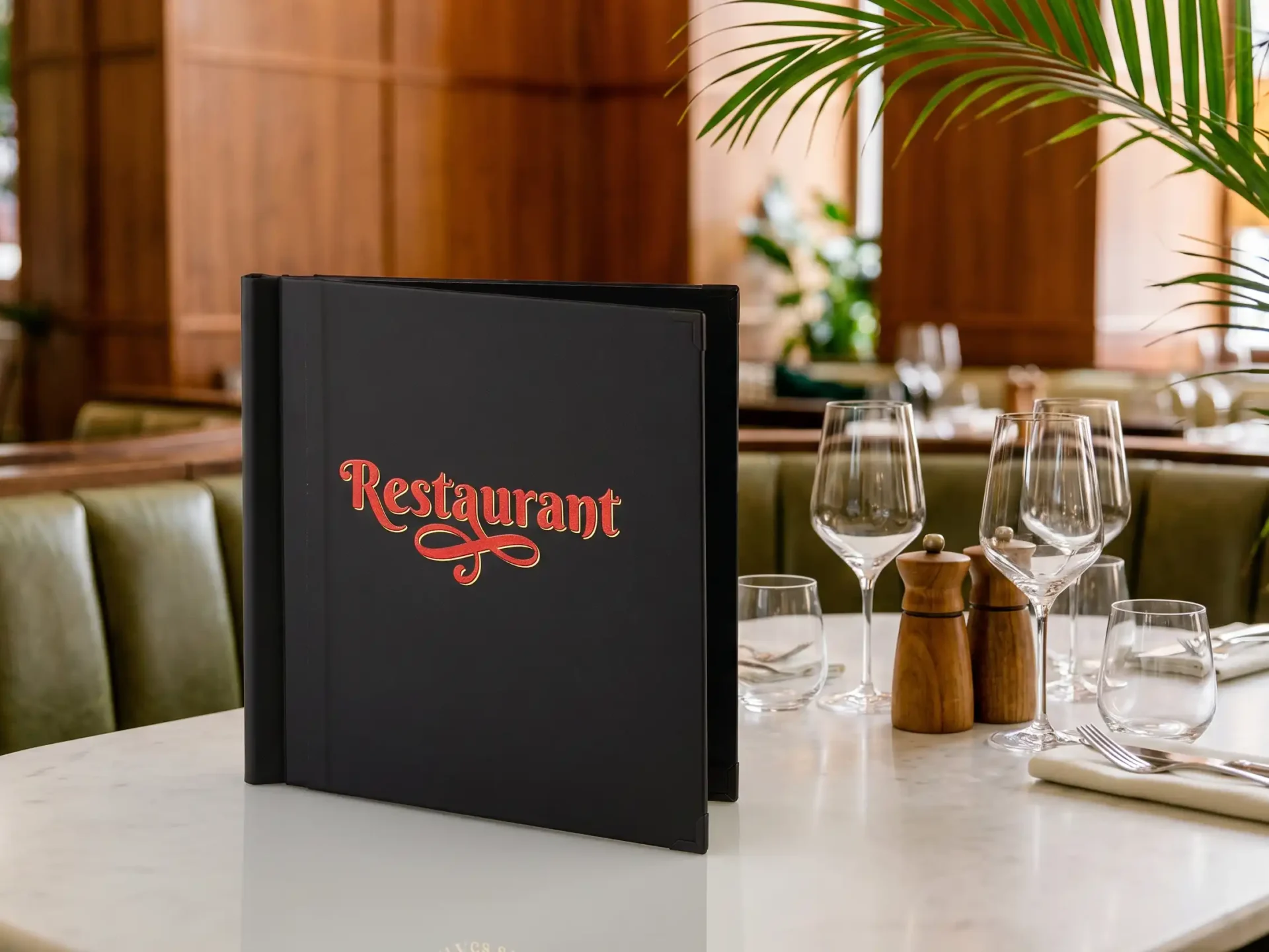 Speisekartequadratisch in schwarz bei Gastrotopcard kaufen