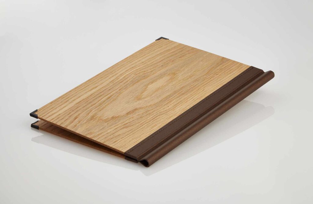 Gastrotopcard Speisekarte aus Holz Quickfix Woody