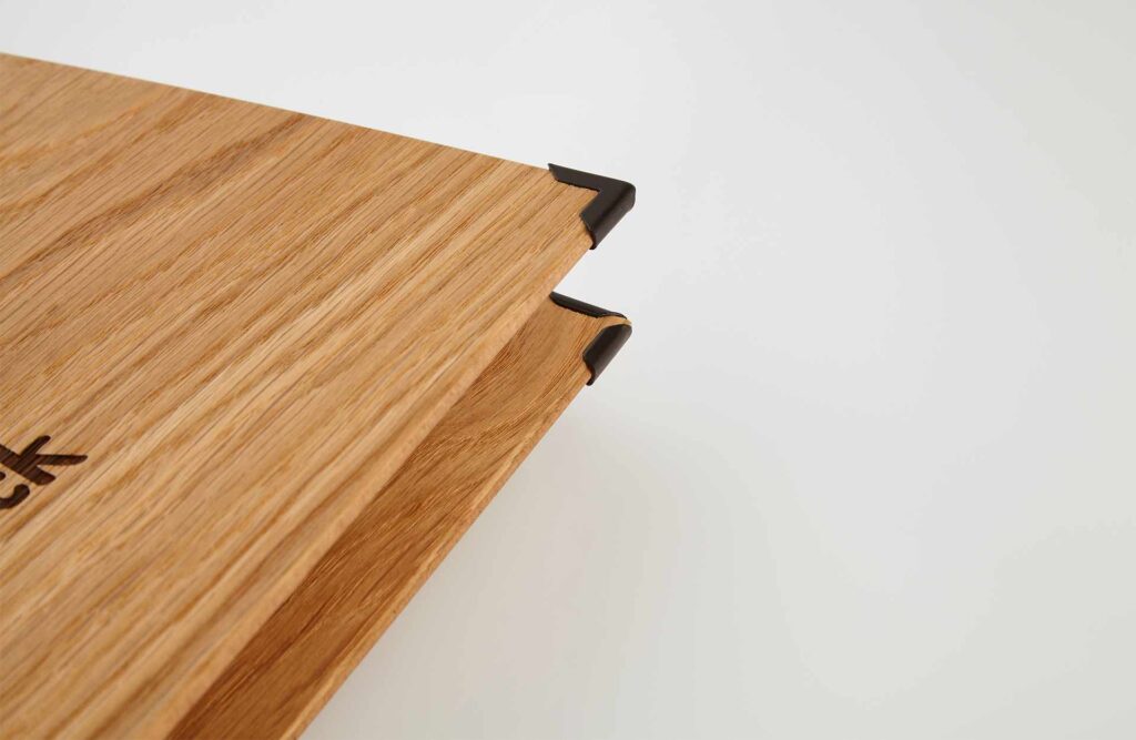 Speisekarte Klemmkarte aus Holz Eiche