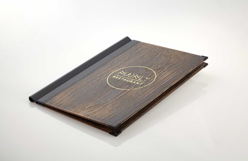 Gastrotopcard Speisekarte Quickfix Woody Vintage