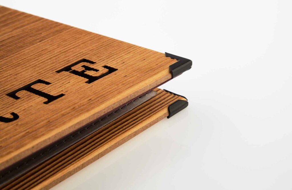 Gastrotopcard Weinkarte Speisekarte Select Woody