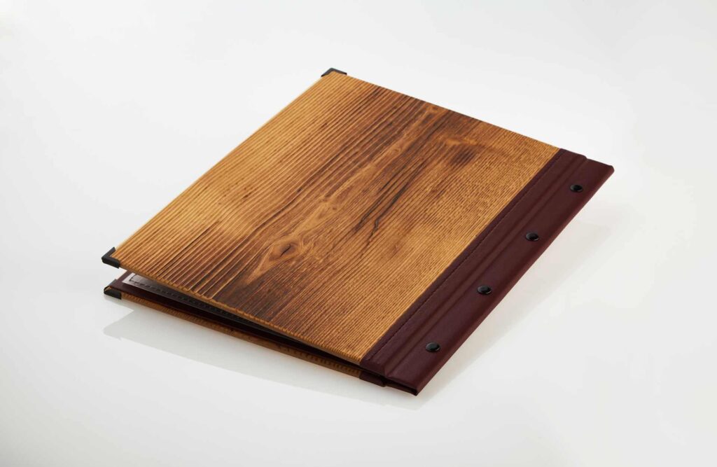 Gastrotopcard Weinkarte Speisekarte Select Woody