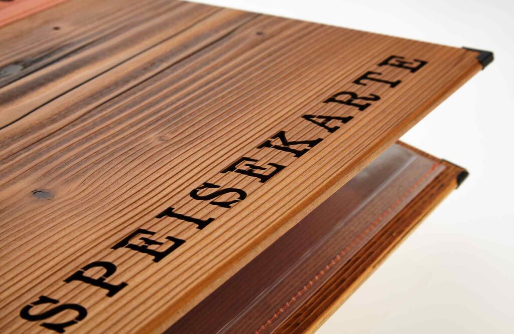 Gastrotopcard Speisekarte Select Woody