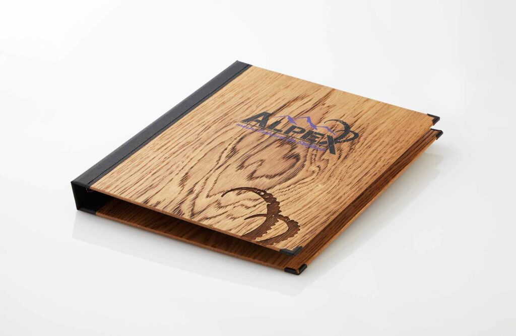 Gastrotopcard Speisekarte Zimmermappe Royal Woody