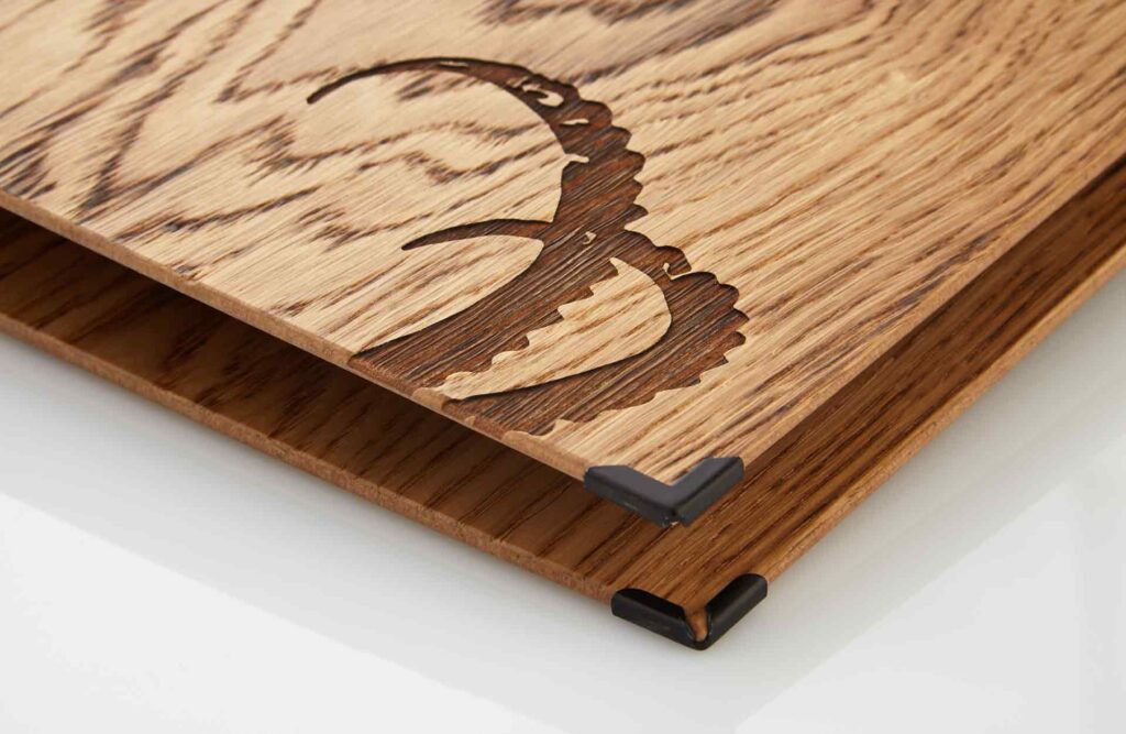Gastrotopcard Speisekarte Zimmermappe Royal Woody
