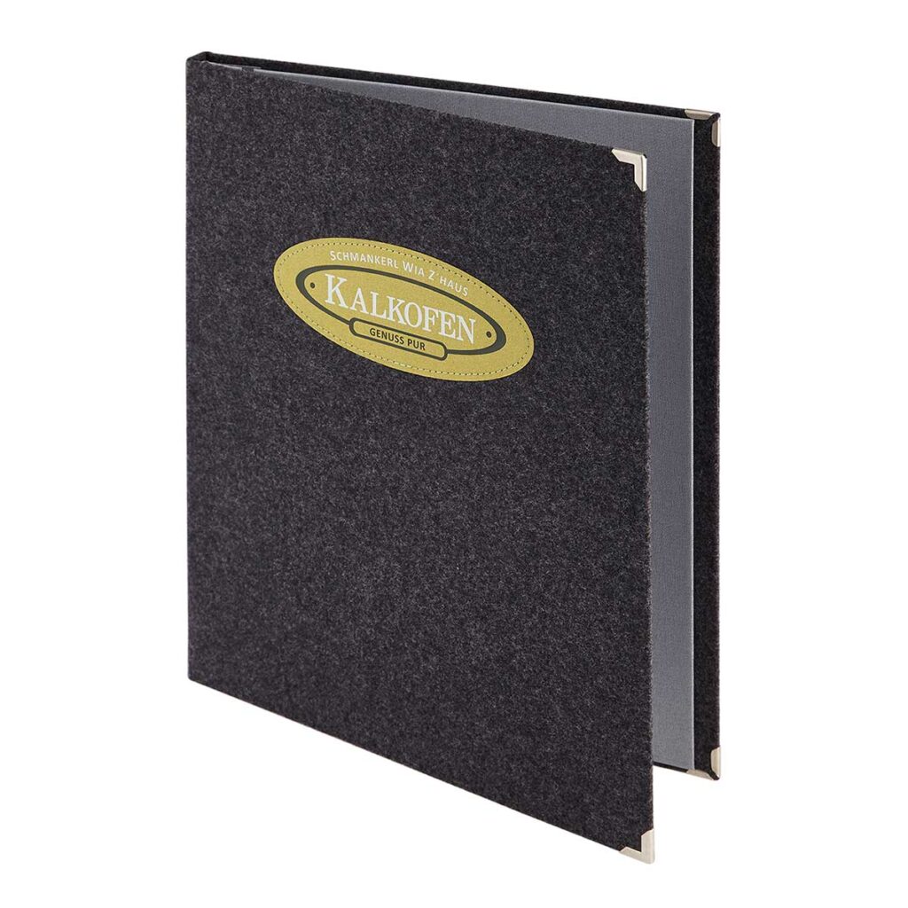 Gastrotopcard Speisekarte Finesso Schraubleiste Loden