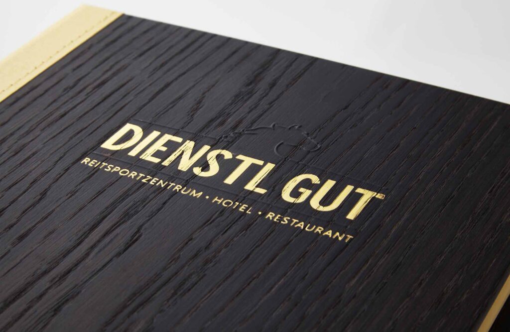 Gastrotopcard Speisekarte Finesso Schraubleiste Woody