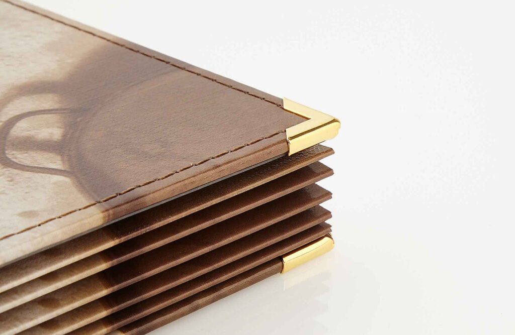 Gastrotopcard Speisekarten Jubilar Print mit Goldprägung