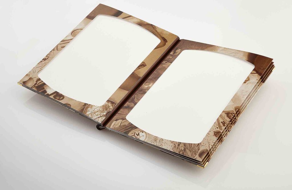 Gastrotopcard Speisekarten Jubilar Print mit Goldprägung
