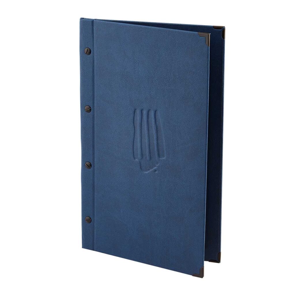 Gastrotopcard Speisekarten Select Weichleder in Blau