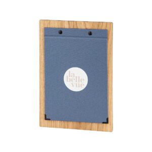 Selectboard aus Holz mit Deckel aus Buchbinderleinen in Blau