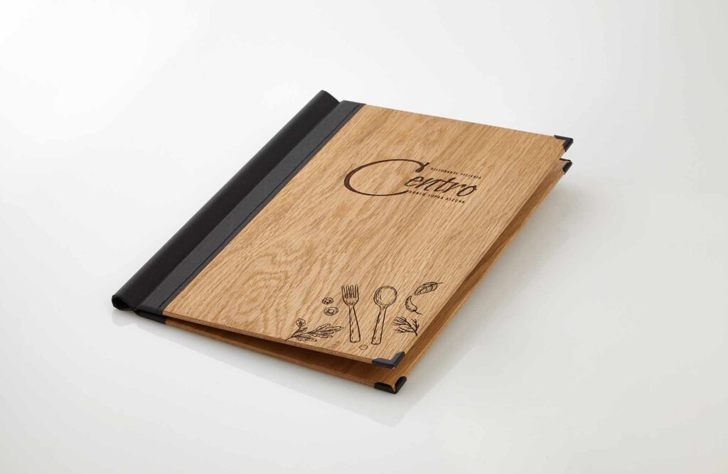 Gastrotopcard Speisekarten Quickfix Woody Eichenholz