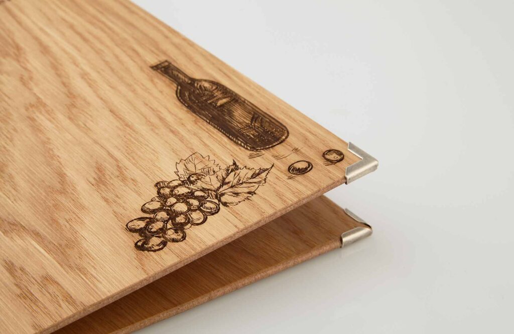 Gastrotopcard Speisekarten Quickfix Woody Eichenholz