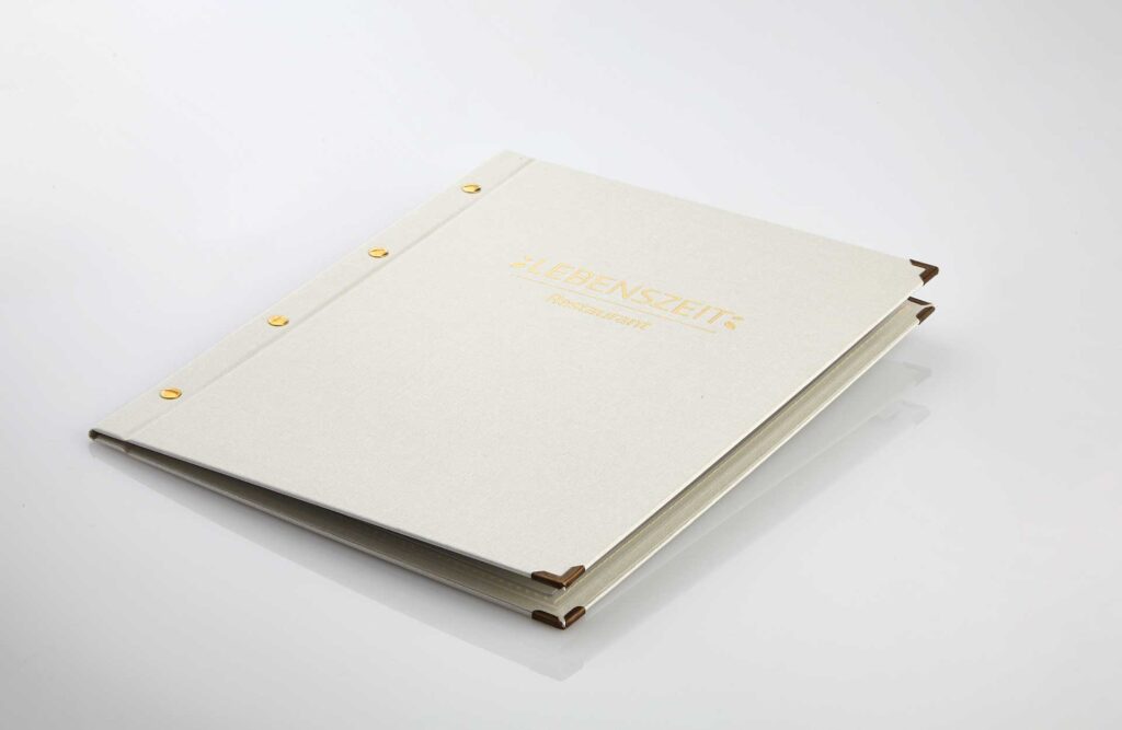Gastrotopcard Speisekarten Select Schraubleiste Medici mit Magnetschnellspann