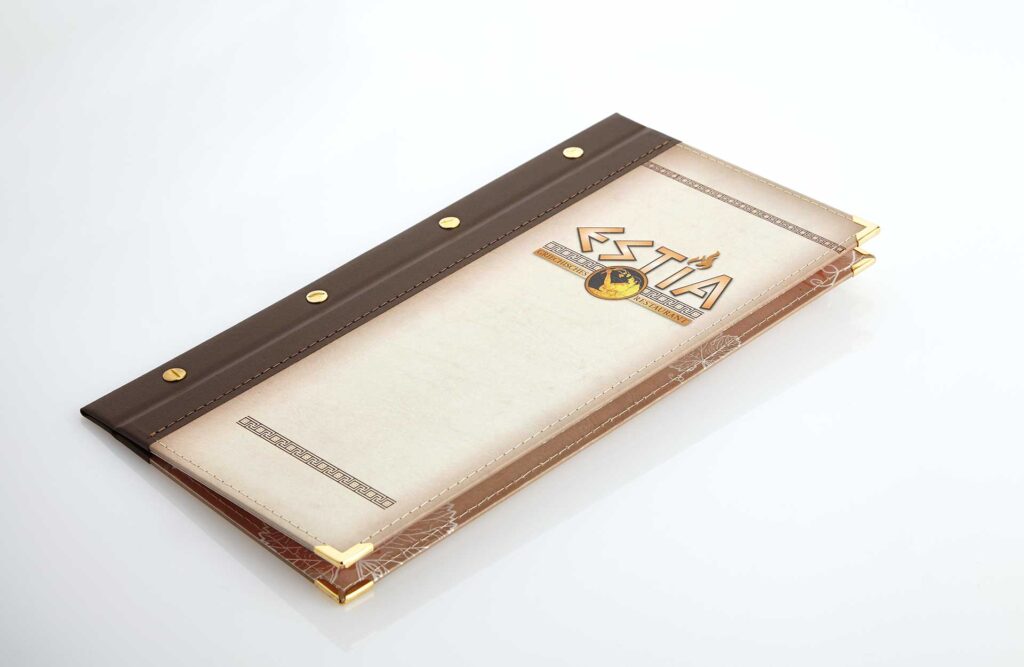Gastrotopcard Speisekarte mit Printmotiv