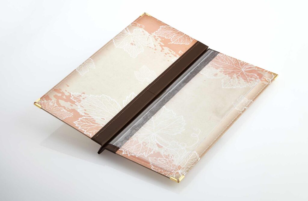 Gastrotopcard Speisekarte mit Printmotiv