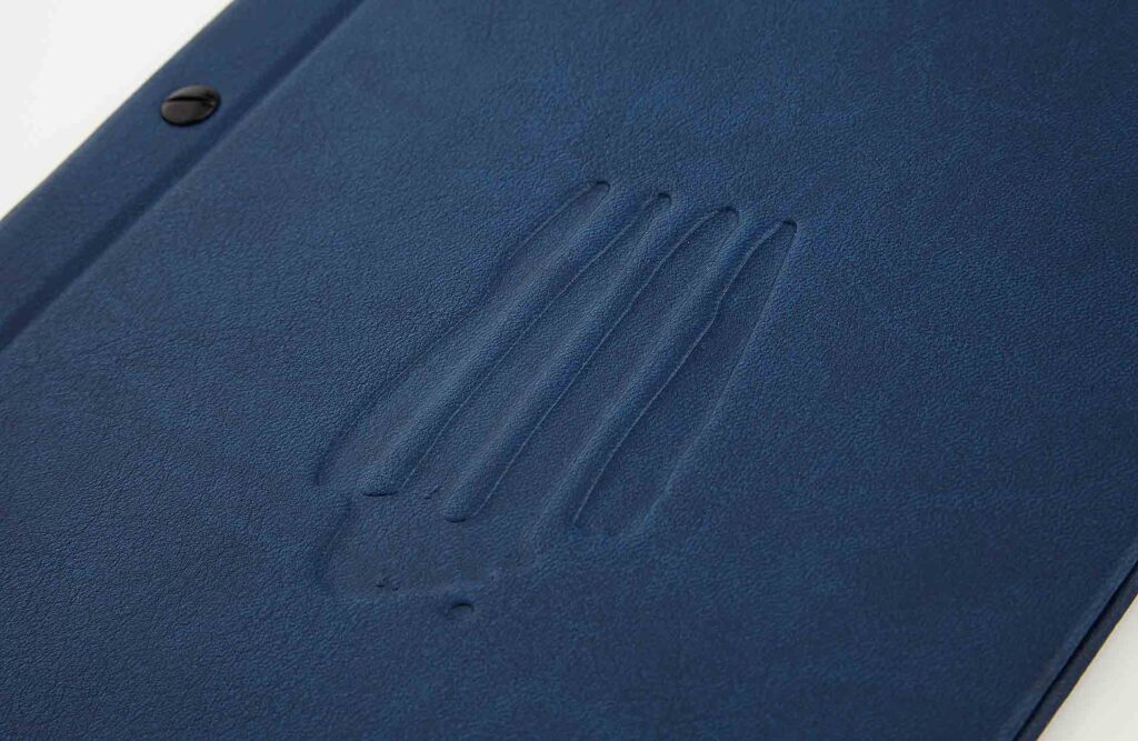 Gastrotopcard Speisekarten Select Weichleder in Blau