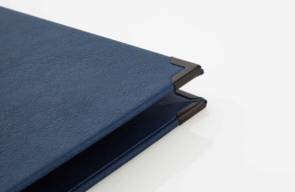 Gastrotopcard Speisekarten Select Weichleder in Blau