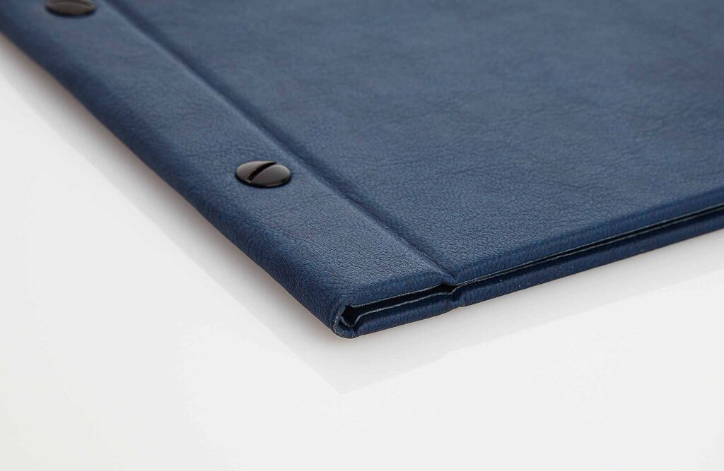 Gastrotopcard Speisekarten Select Weichleder in Blau