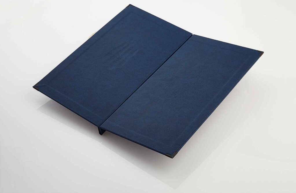 Gastrotopcard Speisekarten Select Weichleder in Blau