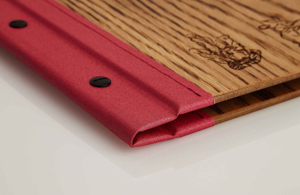 Gastrotopcard Speisekarten Select Woody Eiche geflammt