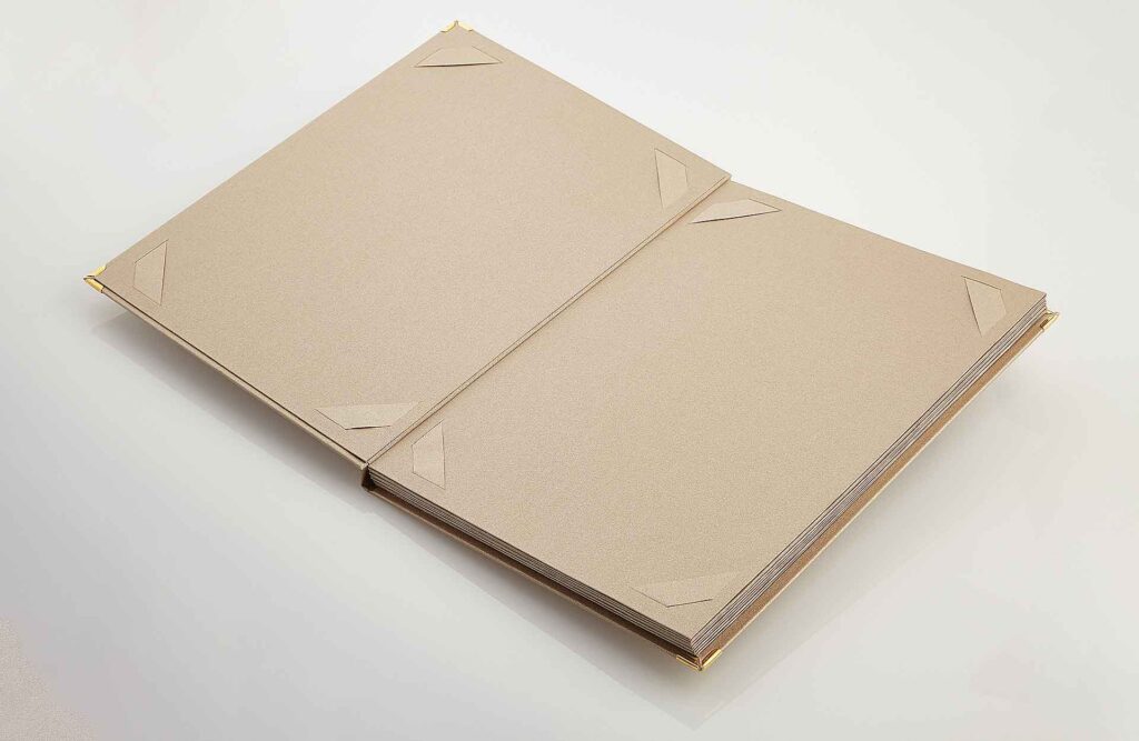 Gastrotopcard Speisekarten Signmaster Premium Medici in Beige