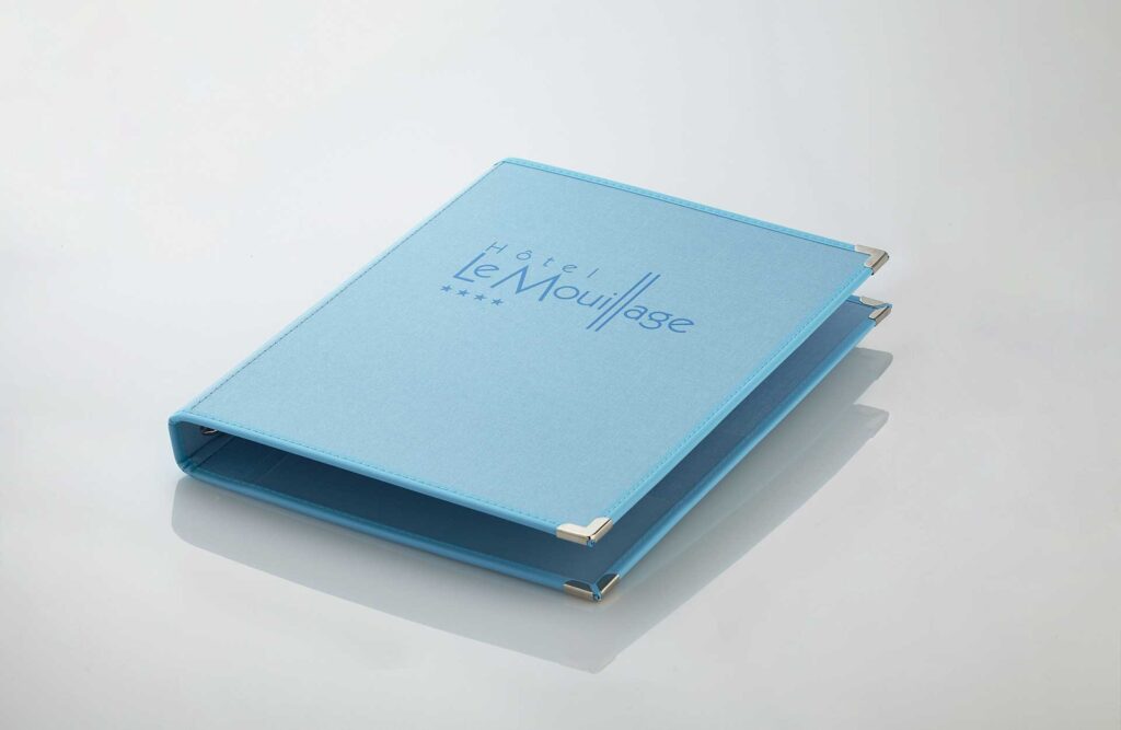 Gastrotopcard Zimmermappe Royal Medici in hellblau