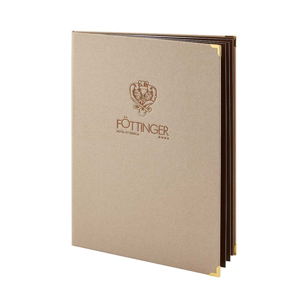 Gastrotopcard Speisekarten Signmaster Medici in beige