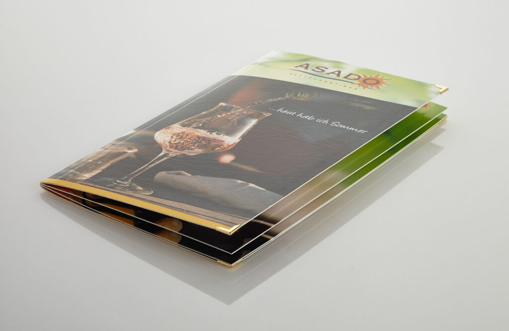 Infoma folder Menucovers Gastrotopcard Men