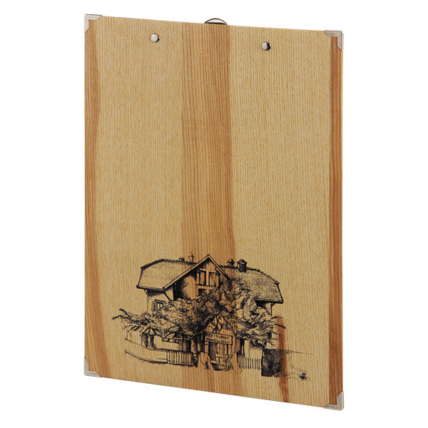 Klemmboard Holz Gastrotopcard Speisekartenklien MG