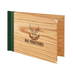 Gastrotopcard Speisekarten Quickfix Klemmkarte aus Holz