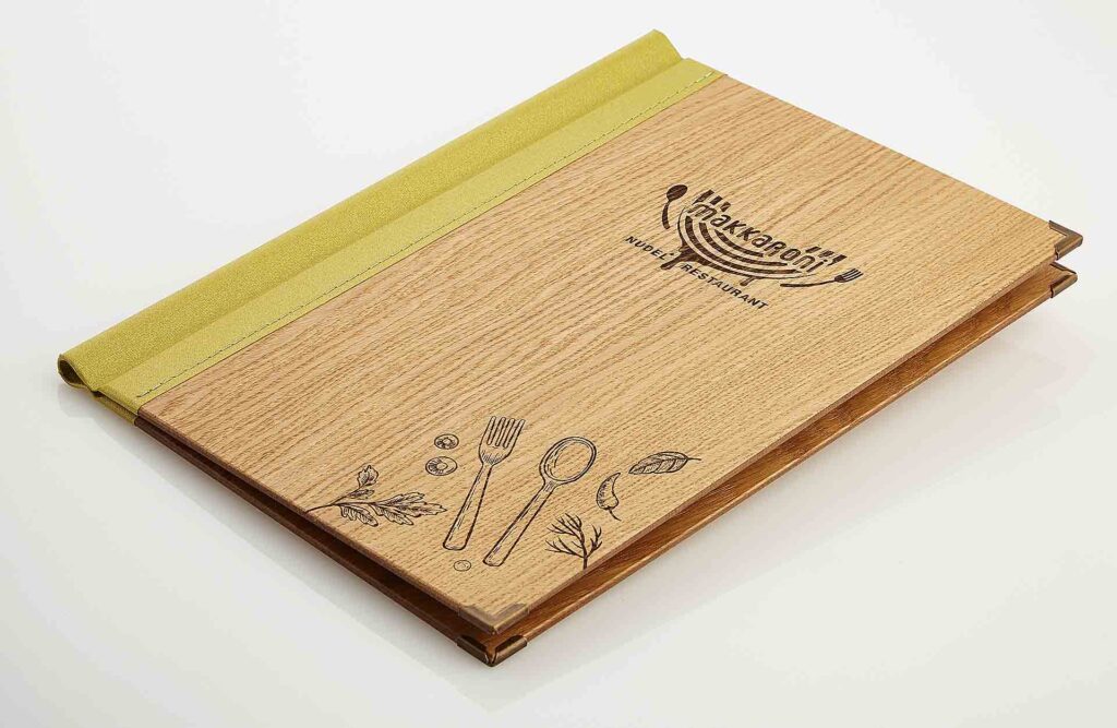 Gastrotopcard Speisekarten Quickfix Woody Eiche
