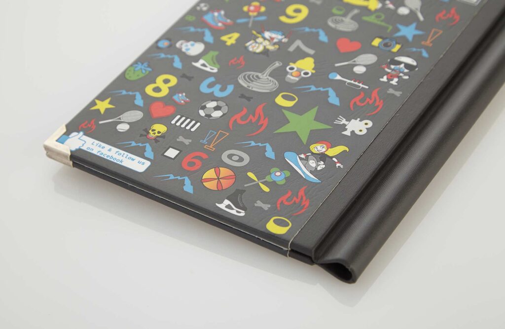 Speisekarte Printkarte Klemmkarte in Schwarz