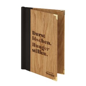 Speisekarte Quickfix aus Holz von Gastrotopcard