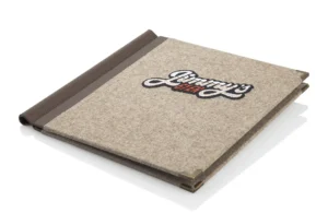 Loden Speisekarte mit Klemmschiene