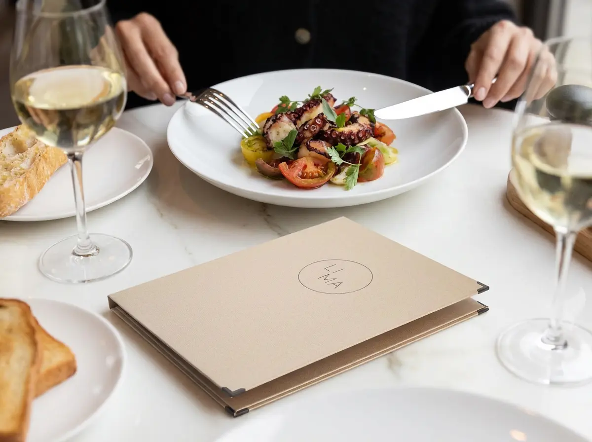 Speisekarte Kordesso in beige kaufen bei Gastrotopcard