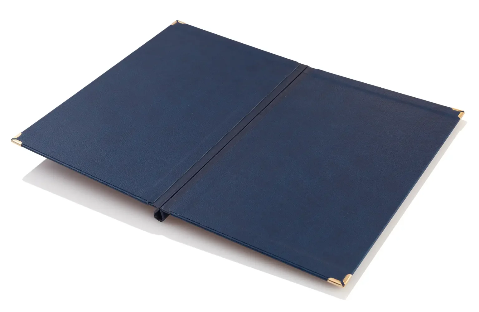Speisekarten aus blauem leder bei Gastrotopcard kaufen