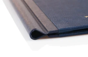 Speisekarten aus Weichleder in blau bei Gastrotopcard kaufen