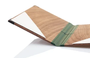 Rechnungsmappen aus Holz mit Einschub-Dreieck bei Gastrotopcard kaufen