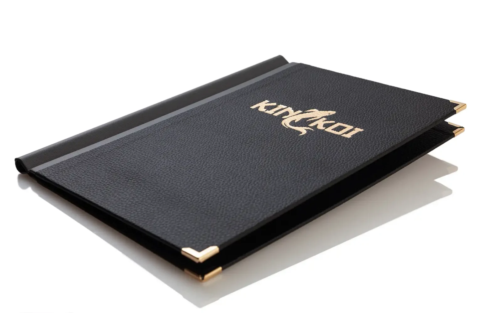 Speisekarte Quickfix in schwarz aus Weichleder bei Gastrotopcard kaufen