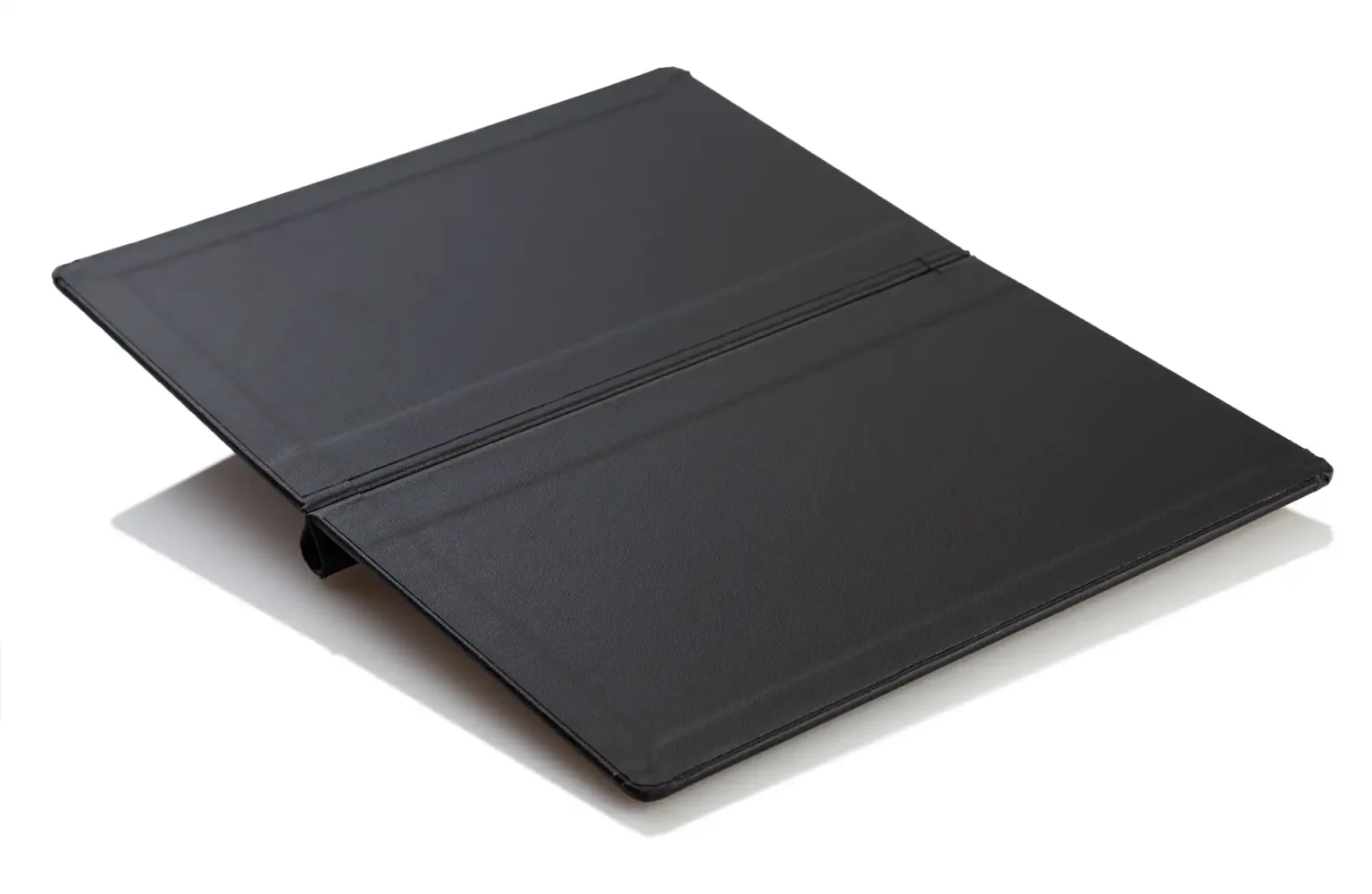 Speisekarten mit Klemmrücken aus Leinen in schwarz bei Gastrotopcard kaufen