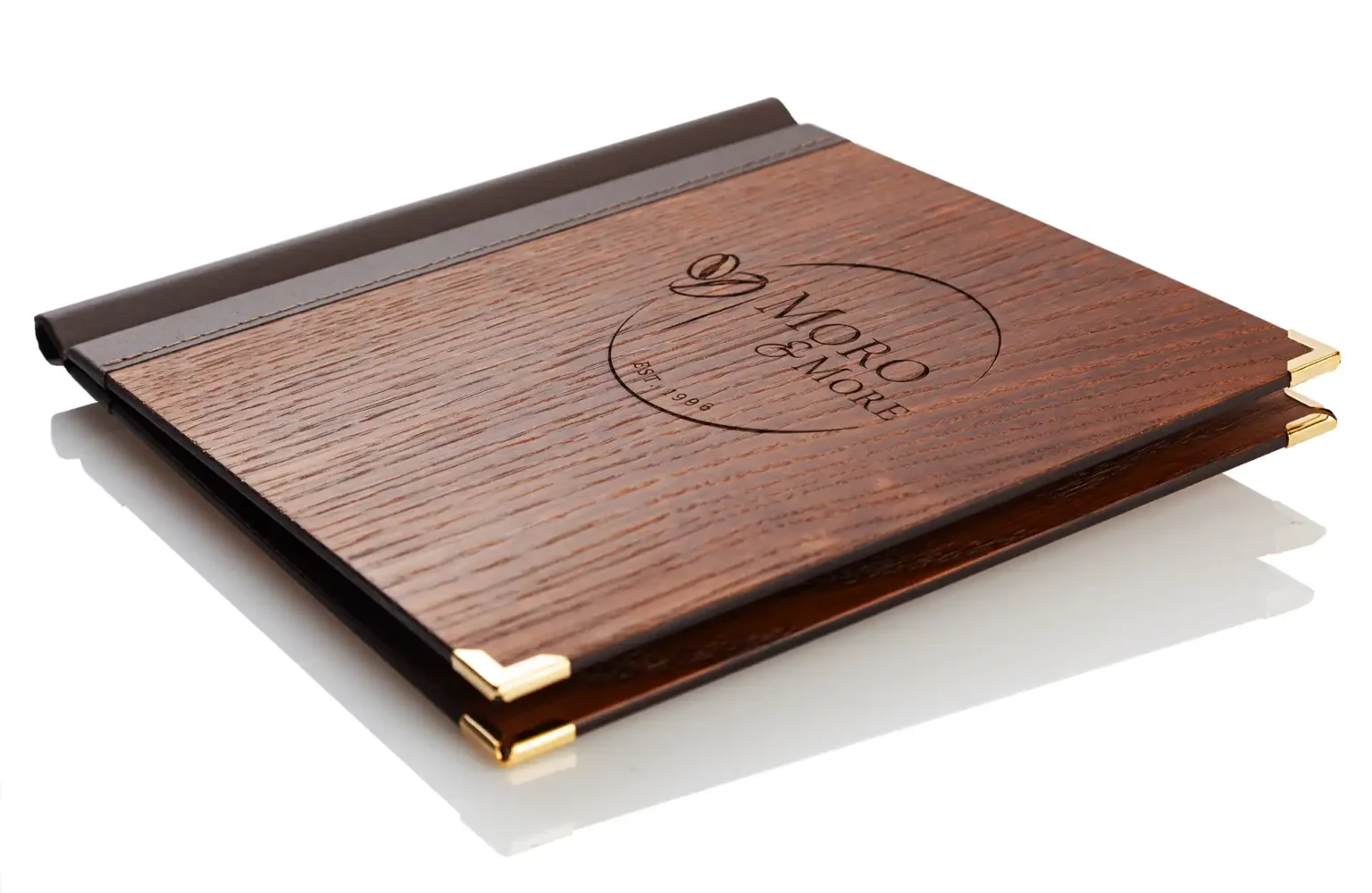 Speisekarte aus Holz in quadratischem Format bei Gastrotopcard kaufen