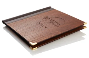 Speisekarte aus Holz in quadratischem Format bei Gastrotopcard kaufen