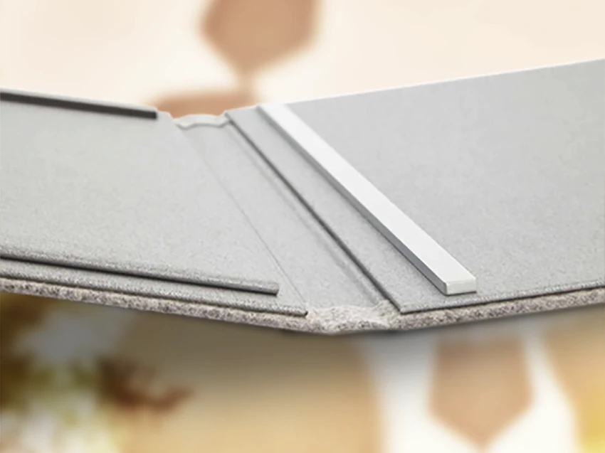 Speisekarten aus Leinen mit innenliegenden Magnetschnellspann bei Gastrotopcard kaufen