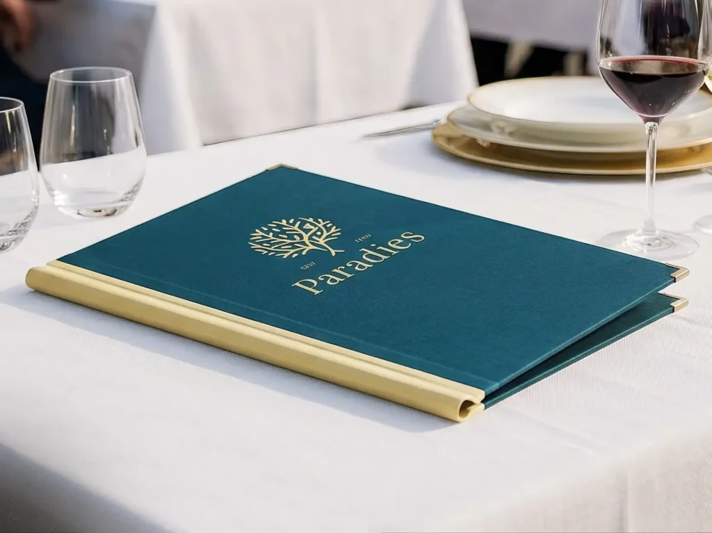 Speisekarte Quickfix aus Medici Buchbinderleinen kaufen bei Gastrotopcard