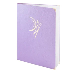 Speisekarte in lila mit Logo in gild kaufen bei Gastrotopcard