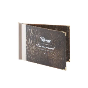 Speisekarten aus Holz mit Logodruck bei Gastrotopcard kaufen