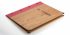Speisekarte aus Eichenholz mit Rücken aus Medici in Pink